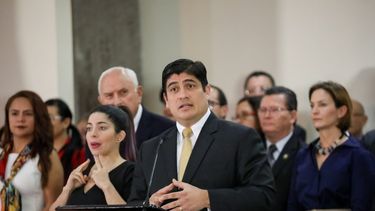 El presidente de Costa Rica, Carlos Alvarado.