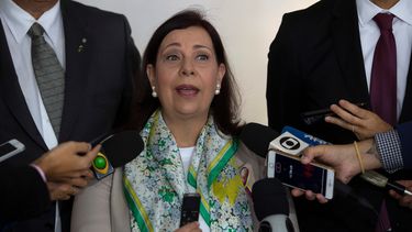 María Teresa Belandria, designada nueva embajadora del Gobierno de Juan Guaidó, presenta sus credenciales en Brasil.