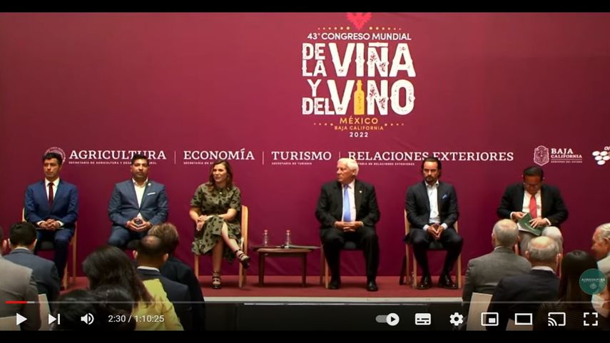 El 43° Congreso de la Organización Internacional de la Viña y el Vino (OIV) inicia este 31 de octubre de 2022 en México.&nbsp;