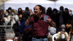 El líder de Podemos, Pablo Iglesias, foto del 18 de abril de 2018. El líder de Podemos, Pablo Iglesias, foto del 18 de abril de 2018.