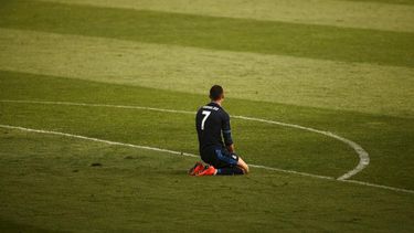 Cristiano Ronaldo falló un penalti que pudo darle la victoria al Madrid. (REUTERS)