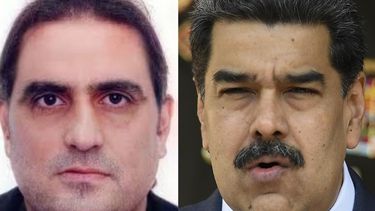 El empresario colombiano Alex Saab y el dictador Nicolás Maduro. 