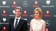 La actriz&nbsp;Alexandra&nbsp;Jiménez&nbsp;junto a su pareja el actor Luis Rallo, a su llegada a la sexta edición de los Premios Feroz 2018.&nbsp;