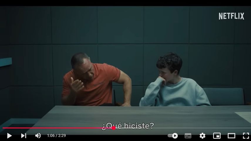 Escena de la miniserie de Netflix Adolescencia.