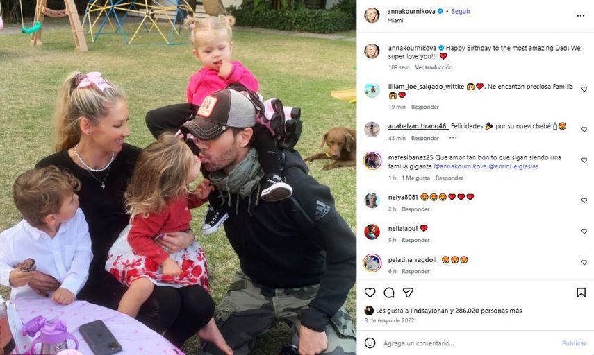 Enrique Iglesias y Anna Kournikova.