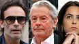 Esta combinación de imágenes creada el 4 de enero de 2024 muestra, de izquierda a derecha: Anthony Delon, Alain Delon y Anouchka Delon.