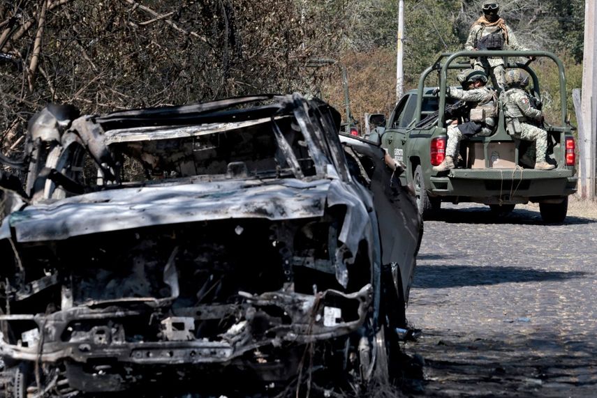 Tras la muerte de El Mencho, el CJNG respondió con acciones violentas. (AFP)