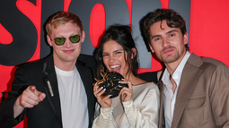 Curry Barker, Inde Navarrette y Michael Johnston asistieron a la proyección especial en Los Ángeles de Obsession de Focus Features en el Hollywood Legion Theater el 11 de mayo de 2026 en Los Ángeles, California.