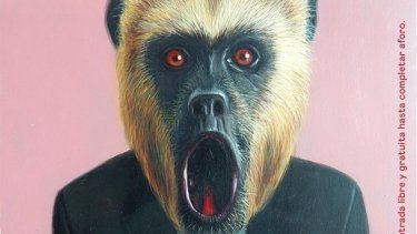 Póster promocional de la muestra Criaturas indómitas, del artista Daniel Sueiras.