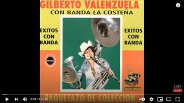 El cantante mexicano Gilberto Valenzuela.