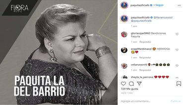 La cantante mexicana Paquita La del Barrio.