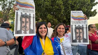 Venezolanos en Miami festejan la captura de Maduro.&nbsp;