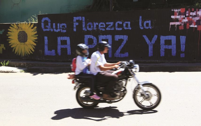 Un mensaje de paz en San vicente de Caguán, una ciudad que por mucho tiempo fue la capital de las FARC.