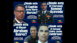 Avisos publicados en las redes sociales que denuncian el traslado de cuatro militares de la c&aacute;rcel de Ramo Verde a la sede de la DGCIM.&nbsp;