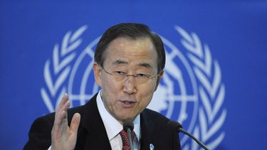 El secretario general de la ONU, Ban Ki-Moon