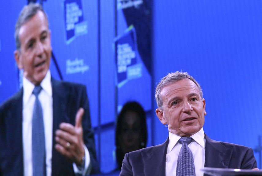 Bob Iger, presidente y director ejecutivo de Walt Disney, habla durante el Foro de Negocios Globales de Bloomberg en Nueva York el 25 de septiembre de 2019.