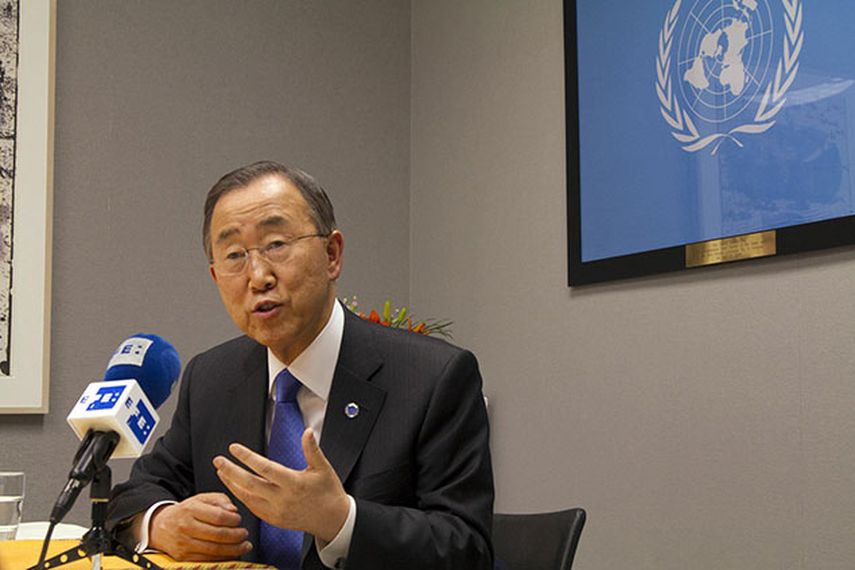 El secretario general de Naciones Unidas, Ban Ki-Moon. EFE/Miguel Rajmil.