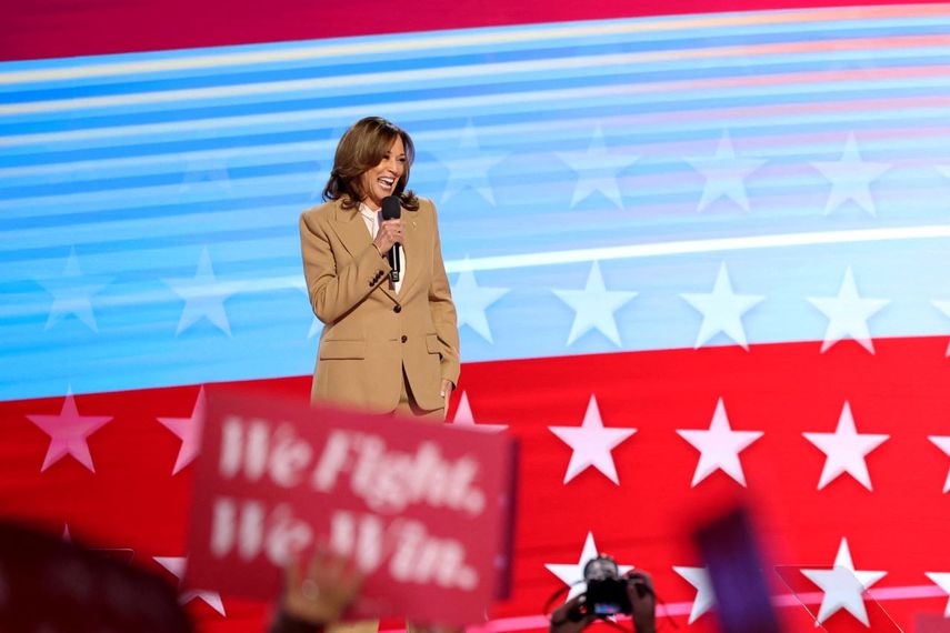 La candidata presidencial por el Partido Demócrata Kamala Harris.