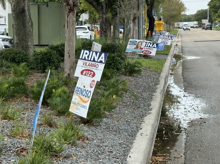 Ambiente electoral en la ciudad de Doral (Miami-Dade County) durante la contienda por la Casa Blanca en EEUU el 5 de noviembre de 2024.&nbsp;