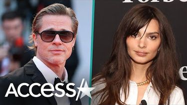 Collage de Brad Pitt y Emily Ratajkowski