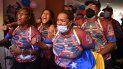 La madre de la atleta venezolana Yulimar Rojas, Yulecsi Rodríguez (derecha), y familiares la ven competir en los Juegos Olímpicos de Tokio 2020 en su casa en Barcelona, estado Anzoátegui, Venezuela La madre de la atleta venezolana Yulimar Rojas, Yulecsi Rodríguez (derecha), y familiares la ven competir en los Juegos Olímpicos de Tokio 2020 en su casa en Barcelona, estado Anzoátegui, Venezuela