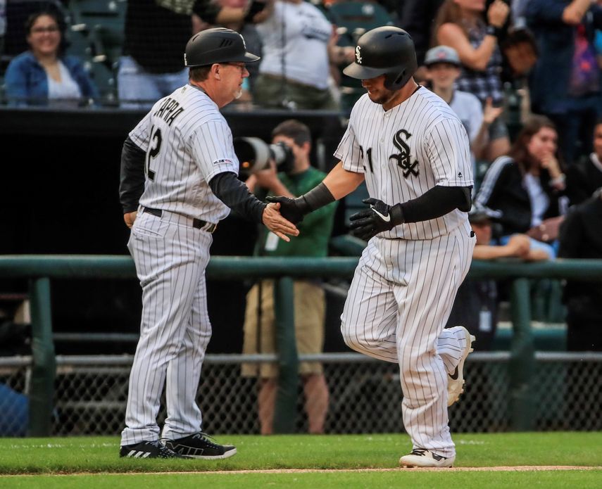 Castillo pegó grand slam y su compatriota el guardabosques novato Eloy Jiménez agregó un jonrón para los Medias Blancas de Chicago, que superaron 7-5 a los Nacionales de Washington.