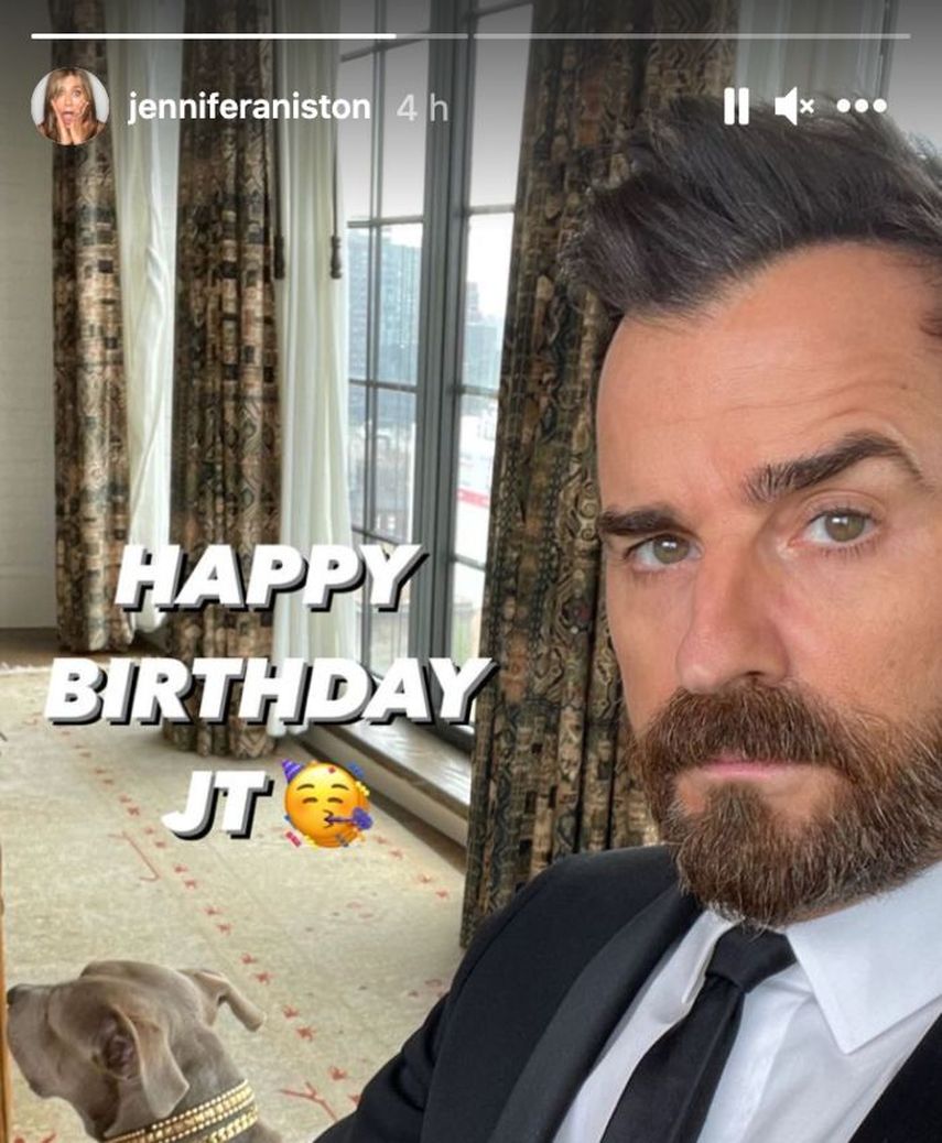 Jennifer Aniston sorprendió a propios y extraños al publicar varias fotos de su exesposo, Justin Theroux, a propósito de su cumpleaños.&nbsp;