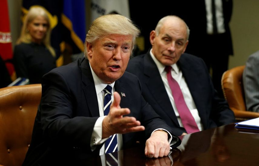 Las palabras de Trump se interpretan en Washington como un desafío a su jefe de gabinete,&nbsp;John Kelly.