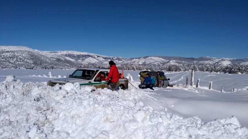 El temporal, provocado por una masa de aire frío que dejó nevadas en la Patagonia argentina y otras áreas del país, mantiene temperaturas inferiores a los cinco grados negativos y heladas en el centro y norte del país.