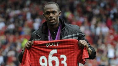 Usain Bolt es reconocido seguidor del club de Manchester.