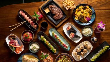 Exquisiteces del menú de Bonsai Sushi. 