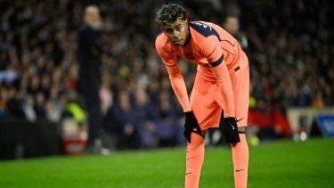 El delantero español del Barcelona, Lamine Yamal, durante un partido ante la Real Sociedad, el 18 de enero de 2026.