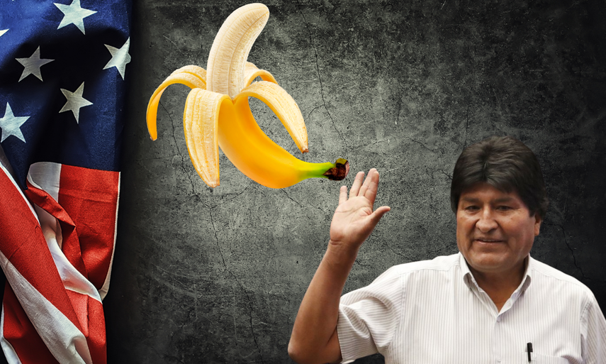 Evo Morales: comer plátanos para enfrentar al imperialismo