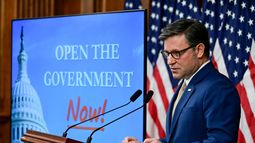 El presidente de la Cámara de Representantes Mike Johnson. El presidente de la Cámara de Representantes Mike Johnson.