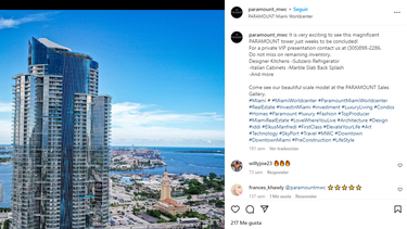 El rascacielos Paramount Miami Worldcenter.