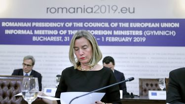 Federica Mogherini, jefa de la diplomacia comunitaria europea.