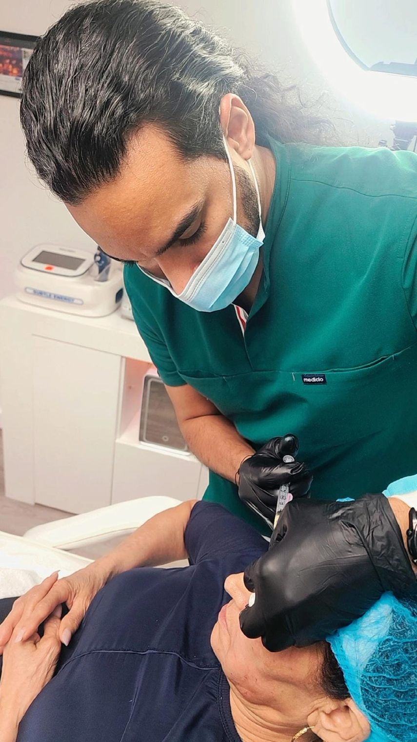 Ferreira realiza un plasma rico en plaquetas (PRP).