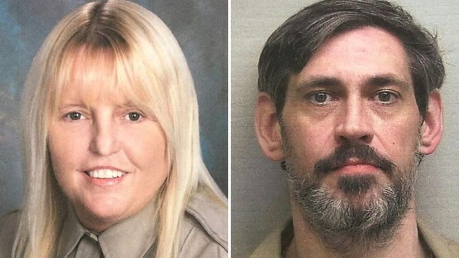 Combinación de imágenes que muestra a la subdirectora de correccionales Vicki White en una foto sin fecha proporcionada por la oficina del alguacil del condado de Lauderdale (izquierda), y una foto policial de Casey White en una foto proporcionada por el Servicio de Alguaciles de EEUU. &nbsp; &nbsp;