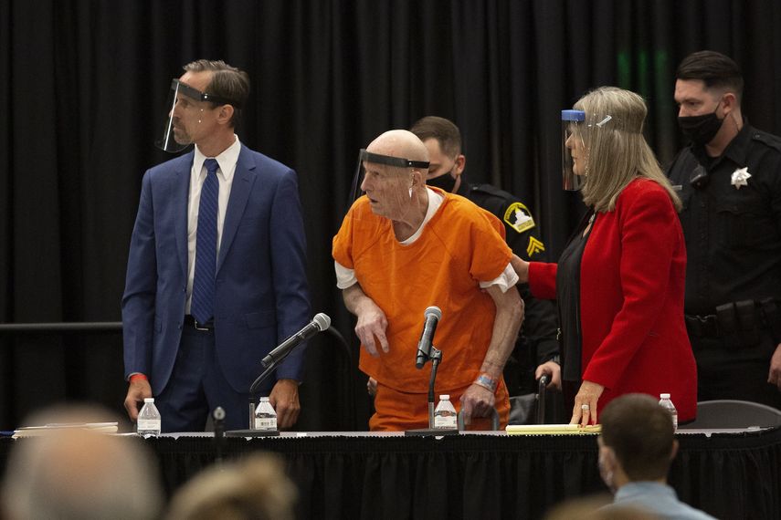 Joseph James DeAngelo, apodado &ldquo;Golden State Killer&rdquo;,&nbsp;en&nbsp;su audiencia en Sacramento, California, el lunes 29 de junio de 2020.