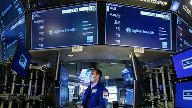 Un agente de la Bolsa de Nueva York.