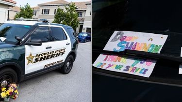 Combinaci&oacute;n de fotos publicada en la cuenta oficial de Twitter del Sheriff de Broward en honor a uno de los oficiales fallecidos por coronavirus.