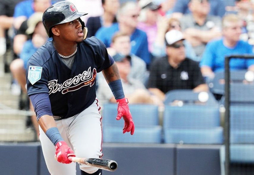 Acuña Jr. ya alcanzó las 10 carreras remolcadas en el spring training con los aborígenes.