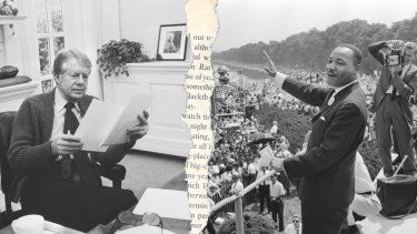 Jimmy Carter y Martin Luther King Jr.&nbsp;