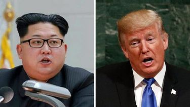 El líder norcoreano Kim Jong-un, y el presidente de Estados Unidos, Donald Trump. 