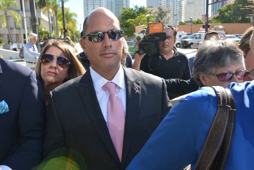 Maroño llegó a la Corte Federal en compañía de su familia y abogados