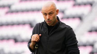 Javier Mascherano, entrenador del Inter Miami CF, llega antes de un partido contra el Philadelphia Union en el Chase Stadium, el 29 de marzo de 2025 en Fort Lauderdale, Florida.&nbsp;
