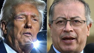 El presidente de Estados Unidos, Donald J. Trump y el presidente de Colombia, Gustavo Petro.