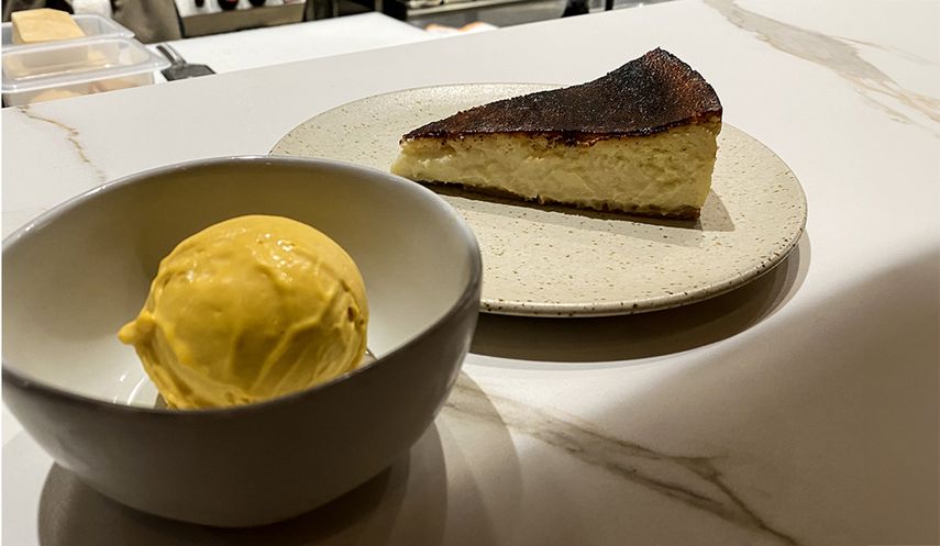 Lucuma gelati and Tarta de quesos, Pasta, Miami.