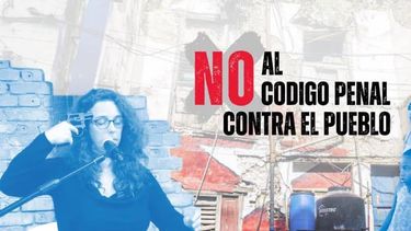 Imagen de la campaña No al Código Penal contra el pueblo.