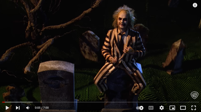 Escena de la película Beetlejuice.